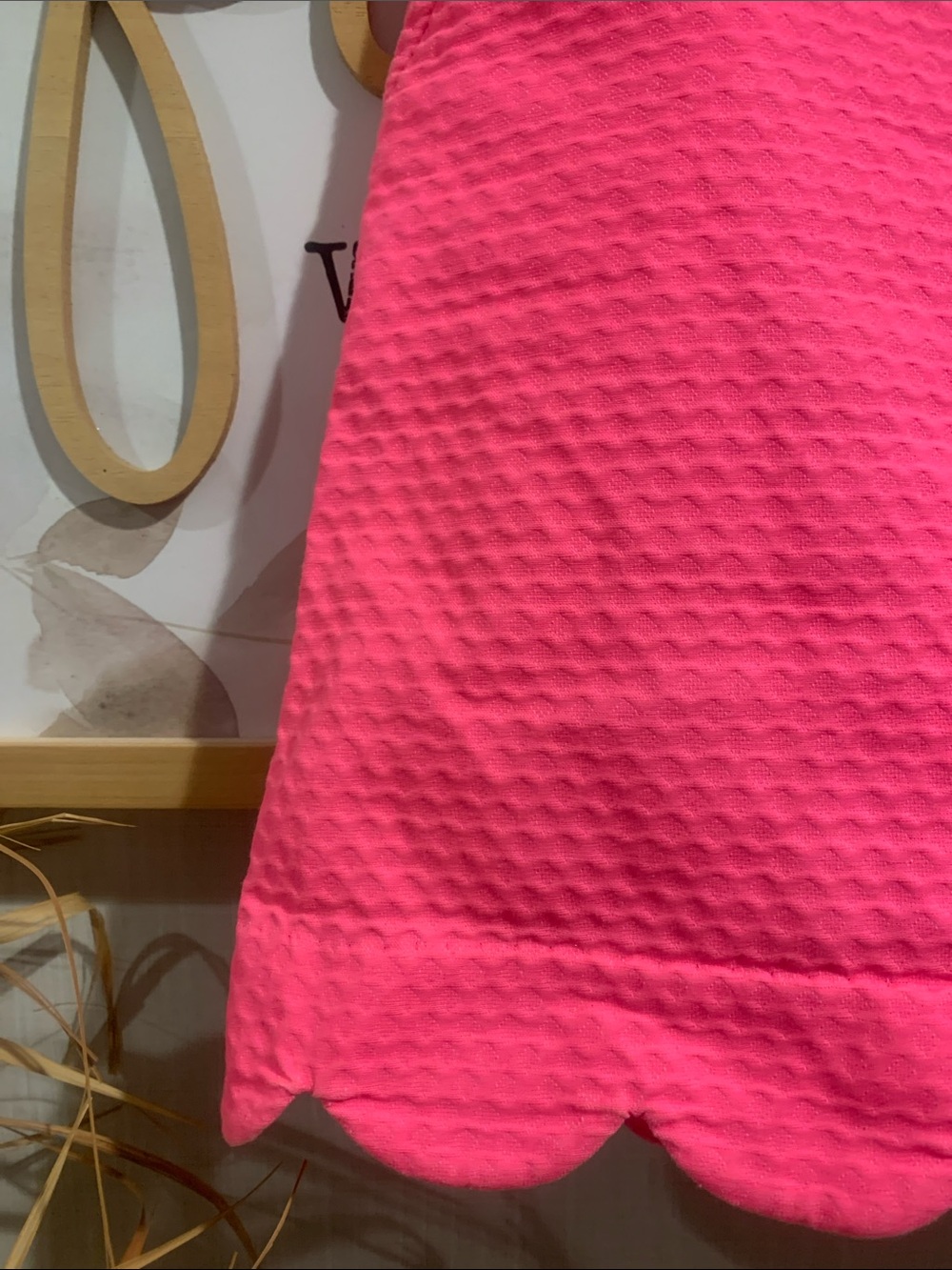 Lilly Pulitzer Bright Pink Scalloped Hem Skirt - Picture 3 of 16